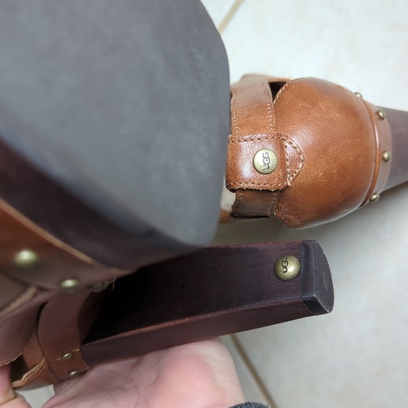 UGG 9.5 Celestina Shearling Platform Heels - Picture 5 of 11